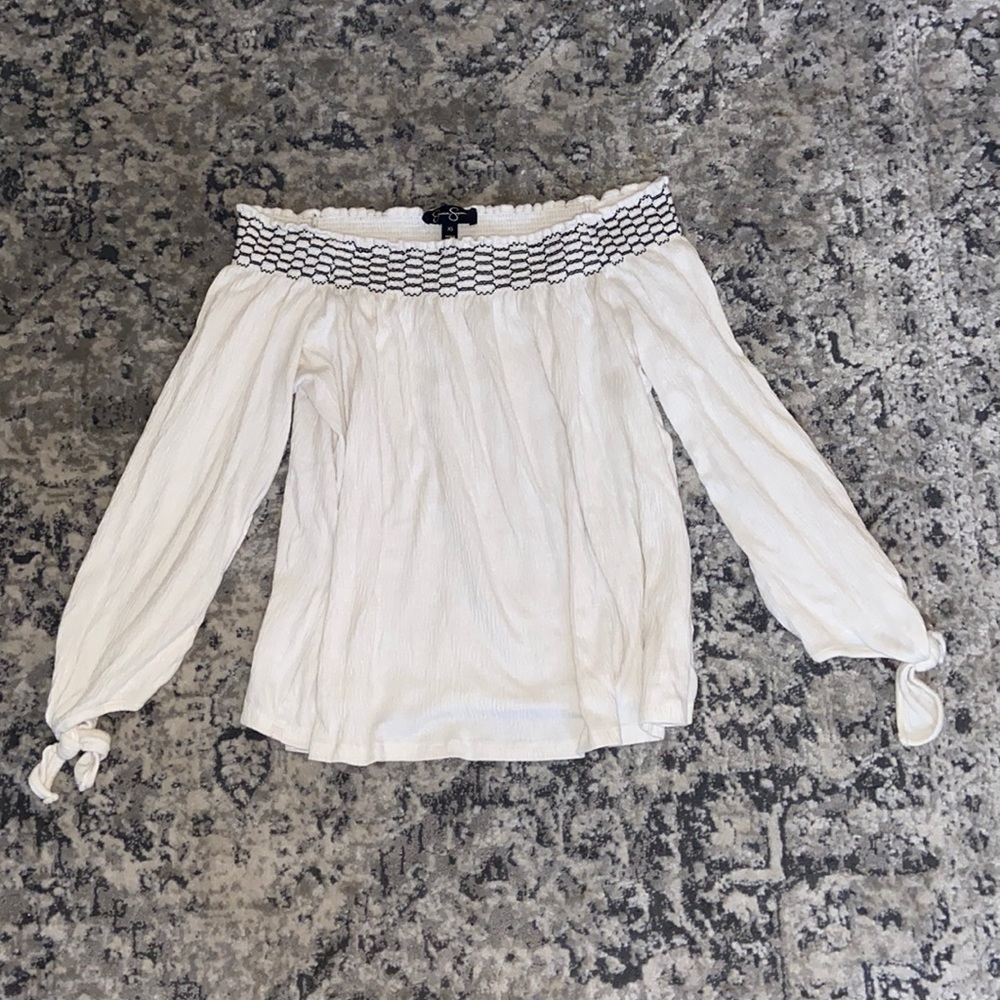 Jessica Simpson Off the Shoulder Knit Blouse!